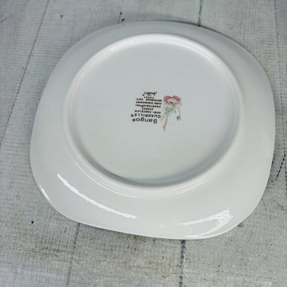 Sango Quadrille ANASTASIA  Andre Richard Floral Oriental Salad Plate Set 4 FLAW - Picture 3 of 16